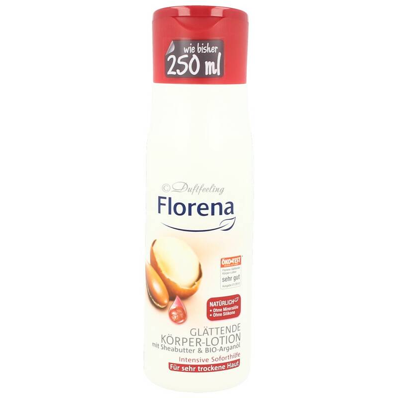 Florena Glättende Körper Lotion mit Sheabutter & Bio-Arganöl 250 ml