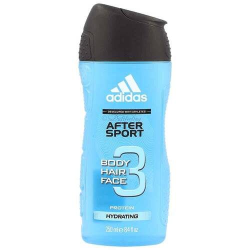 Adidas After Sport 3in1 (Body Hair Face) Shower Gel 250 ml