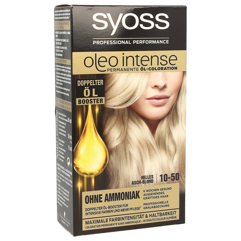 Syoss Oleo Intense Permanente Öl-Coloration 10-50 Helles Asch-Blond