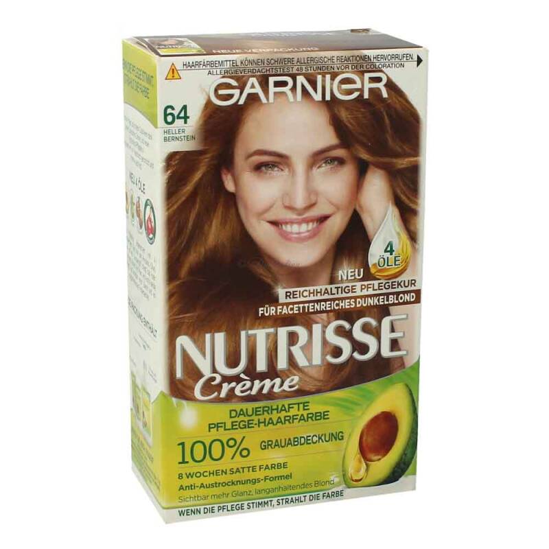 Garnier Nutrisse Cremehaarfarbe 64 Heller Bernstein
