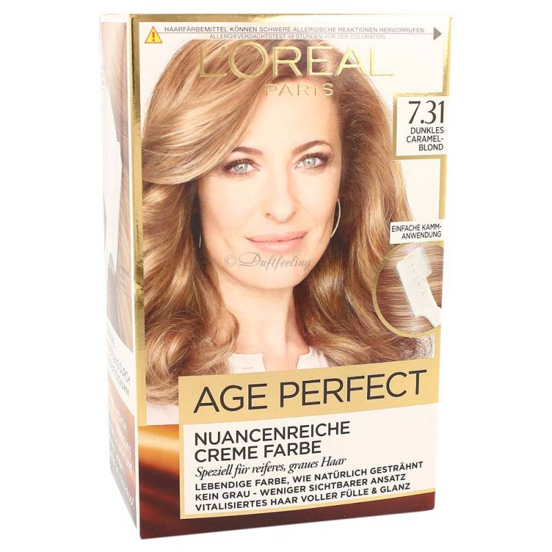 L'OREAL Age Perfect Creme Farbe 7.31 Dunkles CaramelBlond