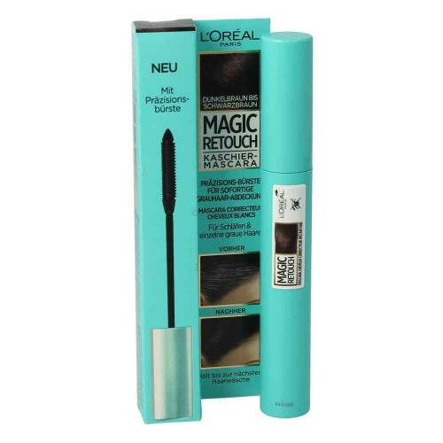 LOréal Paris Magic Retouch Kaschier-Mascara Dunkelbraun bis Schwarzbraun 8 ml