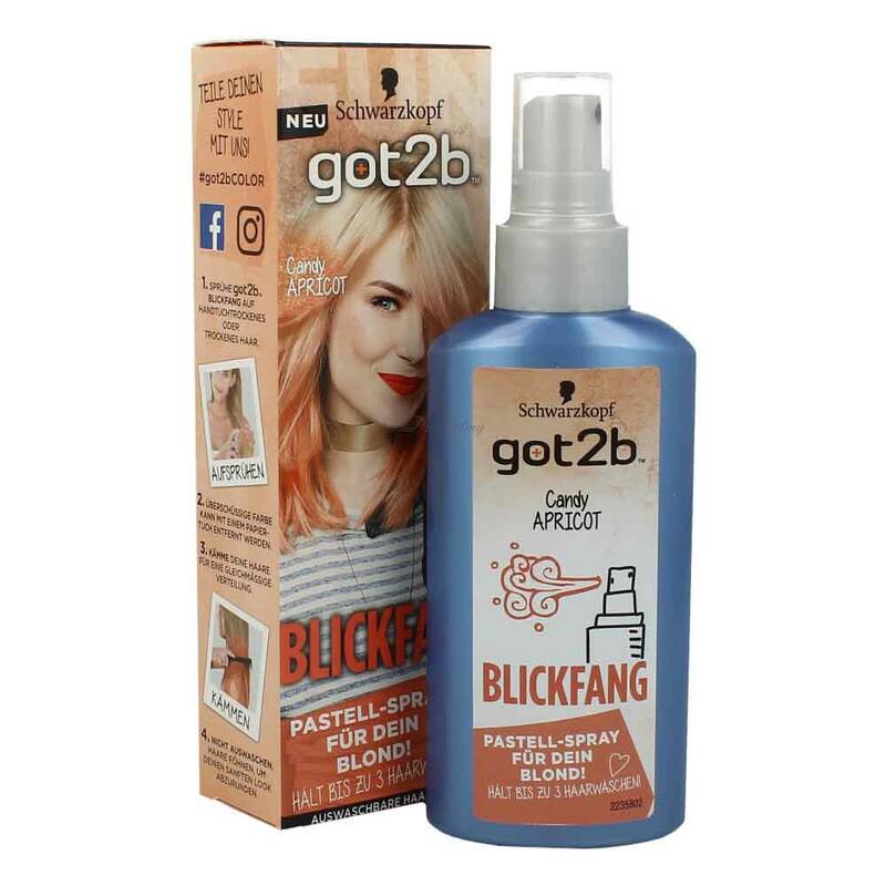 got2b Auswaschbare Haarfarbe Candy Apricot Spray 125 ml