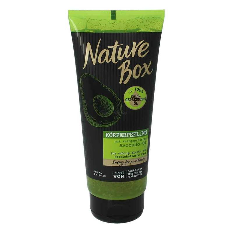 Nature Box Körperpeeling mit kaltgepresstem Avocado-Öl 200 ml