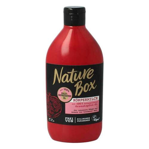 Nature Box Körpermilch mit kaltgepresstem Granatapfel-Öl 385 ml