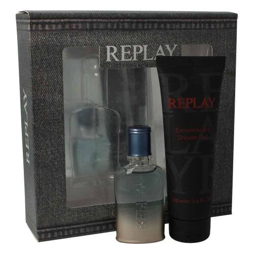 Replay Jeans Spirit For Him Set ( Edt 30 ml + Duschgel 100 ml )