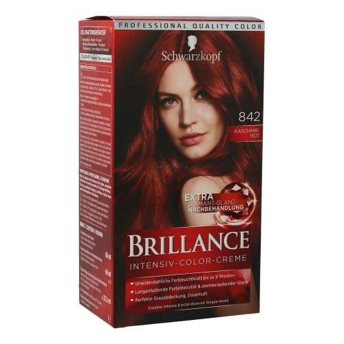 Schwarzkopf Brillance Haarfarbe 842 Kaschmir - Rot