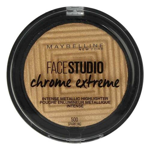 Maybelline Hightlighter Face Studio Chrome Extreme 500 Sparkling Citrine 6 g