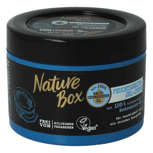 Nature Box Feuchtigkeits - Gel - Creme mit kaltgepresstem Kokosnuss - Öl 200 ml