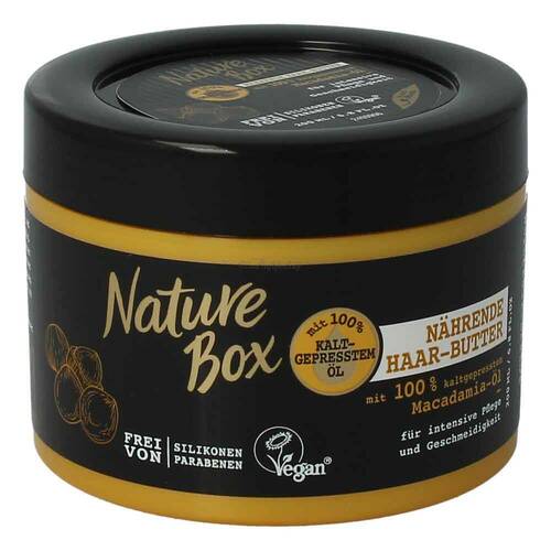 Nature Box Nährende Haar - Butter mit kaltgepresstem Macadamia - Öl 200 ml