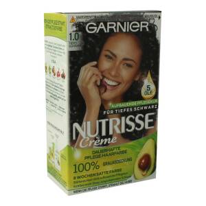 Garnier Nutrisse Cremehaarfarbe 1.0 Tiefes Schwarz
