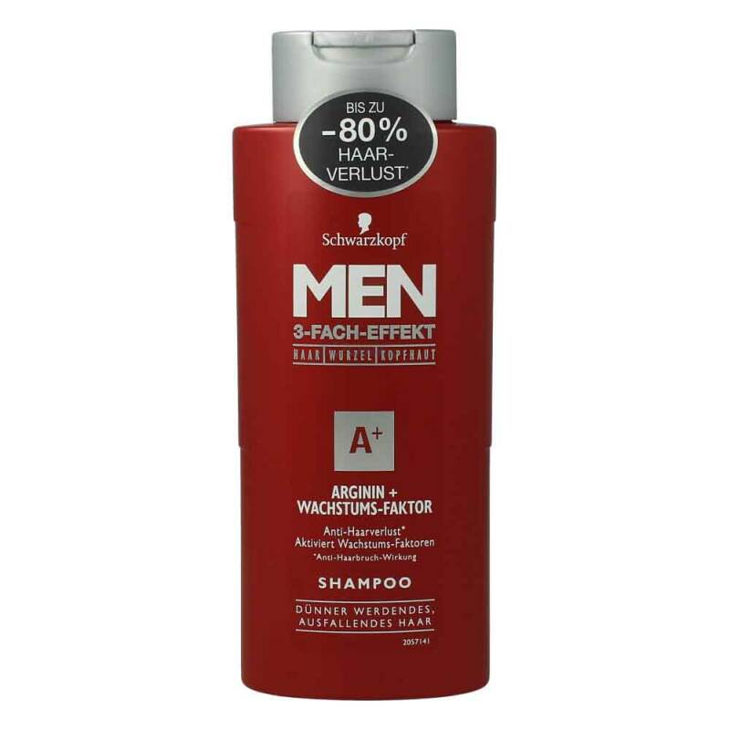 Swarzkopf Men 3-Fach Effekt Shampoo Arginin + Wachstums - Faktor 250 ml