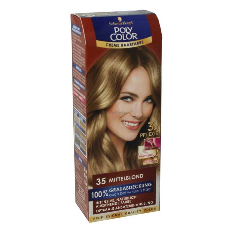 Schwarzkopf Poly Color Creme Haarfarbe 35 Mittel - Blond