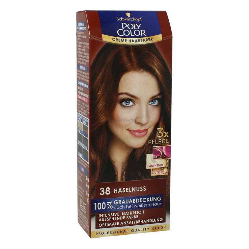 Schwarzkopf Poly Color Creme Haarfarbe 38 Haselnuss