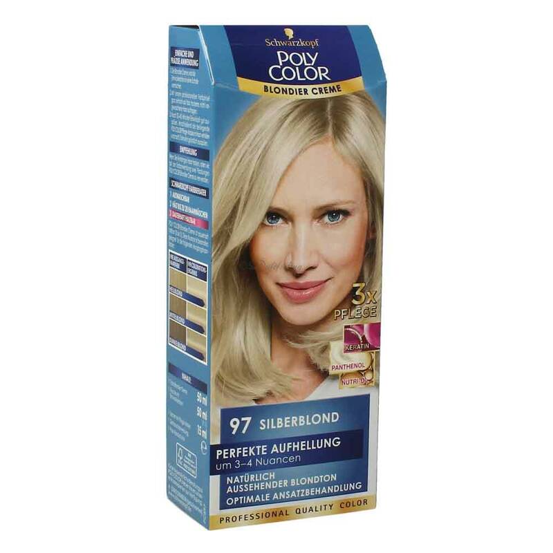 Schwarzkopf Poly Color Creme Haarfarbe 97 Silber - Blond