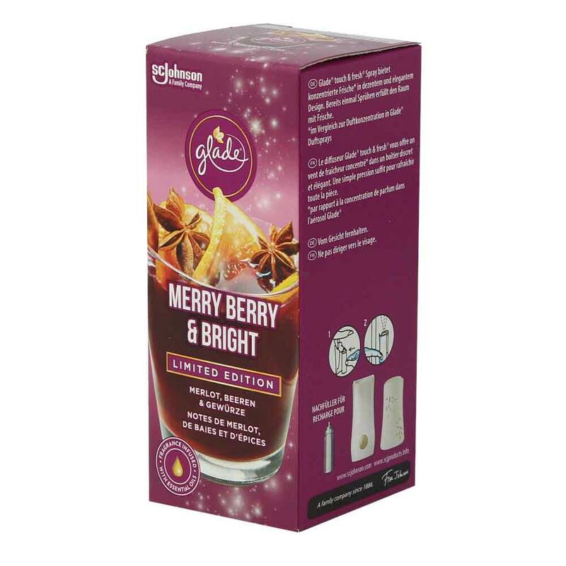 Glade Touch & Fresh Minispray Nachfüller Merry Berry & Bright 10 ml