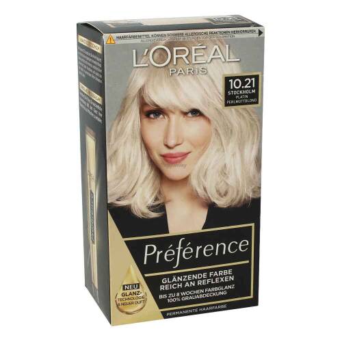 LOréal Preference 10.21 Stockholm Platin Perlmuttblond