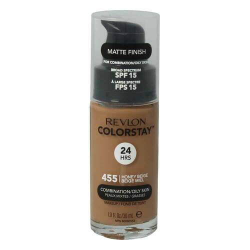 Revlon ColorStay Make-up combi/oily Skin mit Pumpe 455 Honey Beige