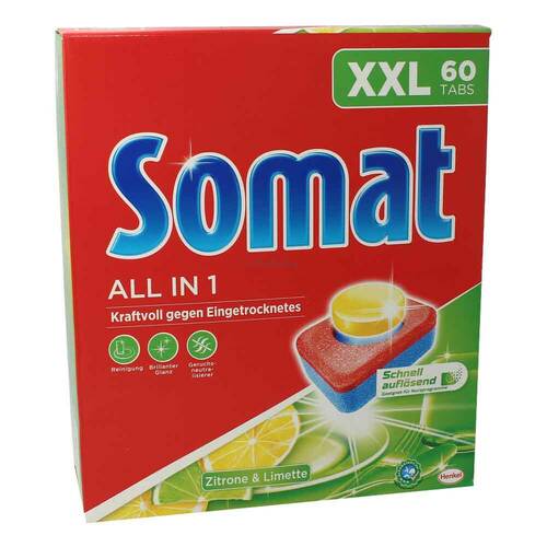 Somat All in 1 Zitrone & Limette XXL 60 Tabs 1,08 kg