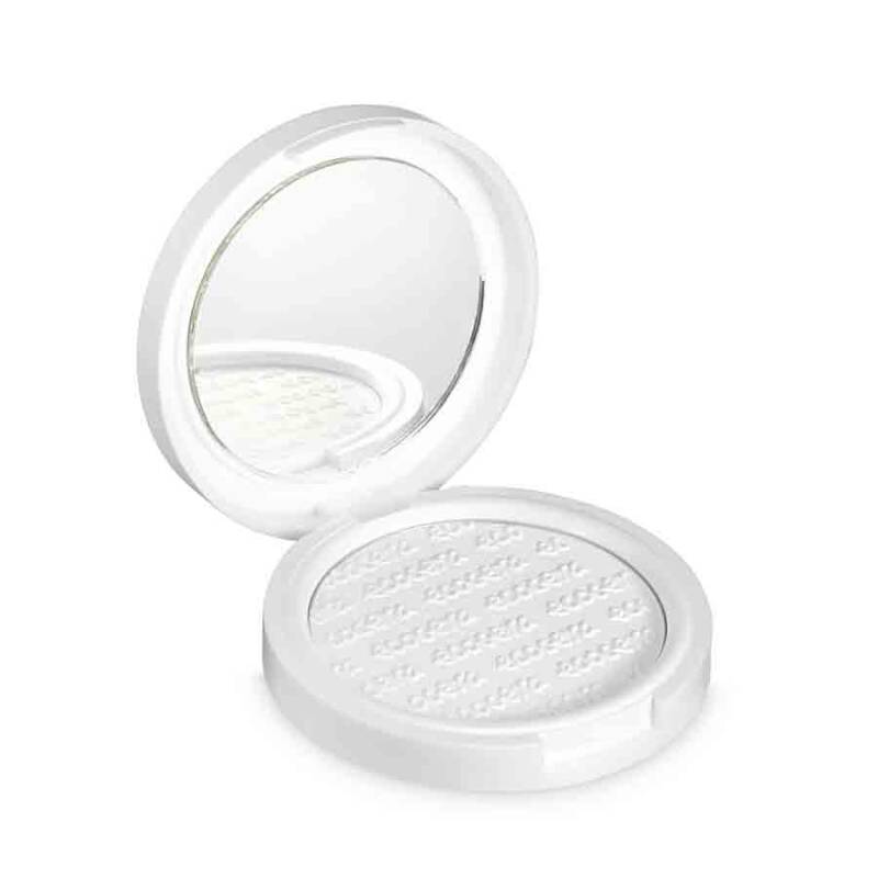 Ecocera Kompaktpuder Bambus, Transparenter Gesichtspuder Hypoallergen Natur Vegan 10 g