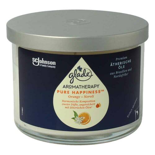 Glade Aromatherapy Essential Oils Duftkerze - Pure Happiness Orange+Neroli 260 g