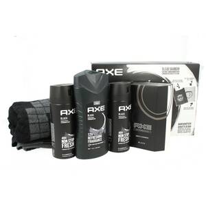 Axe  Black Bodywash 250ml+2 x Body Spray 150ml + Afters...