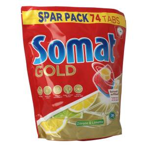 Somat Spülmaschinen Tabs Gold Zitrone Limette 74er