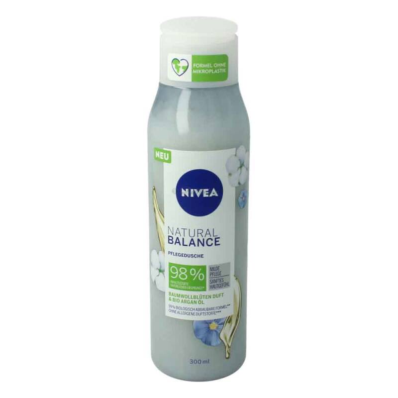 Nivea Dusche Natural Balance Baumwollblüten Duft Bio Argan Öl 300 ml
