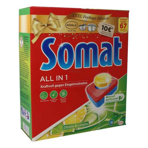 Somat Spülmaschinen Tabs All in1 Zitrone & Limette 67er