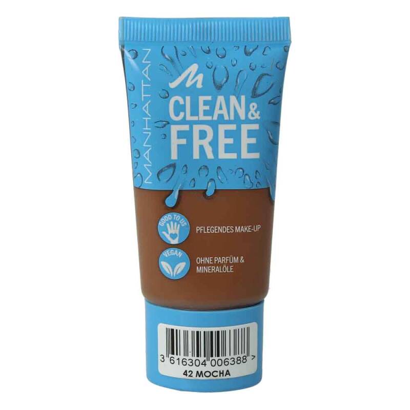 Manhattan Foundation Clean&Free 42 Mocha 30 ml