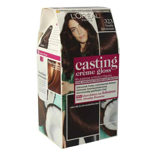 LOréal Casting Creme Gloss Glanz - Balsam mit Kokosnuss 323 Dunkle Schokolade