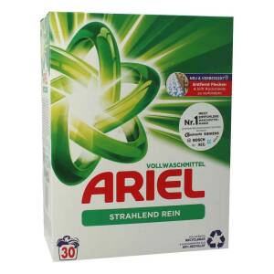 Ariel Vollwaschmittel Pulver Strahlend Rein 30WL 1.950g