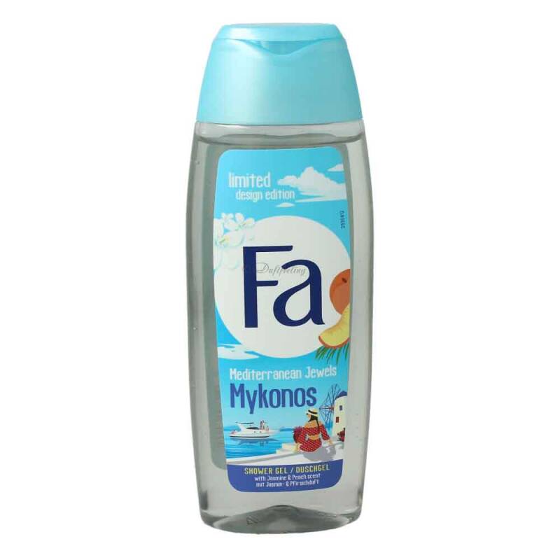 Fa Dusche Mediterranean Jewels Santorini Jasmin & Pfirsich 250 ml