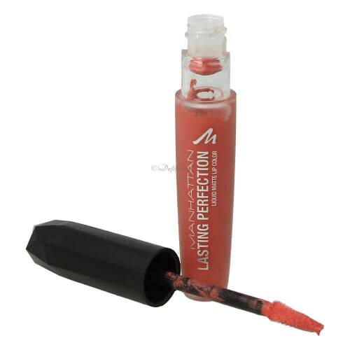 Manhattan Liquid Lipstick Lasting Perfection 350 Coral Sass 5.5 ml