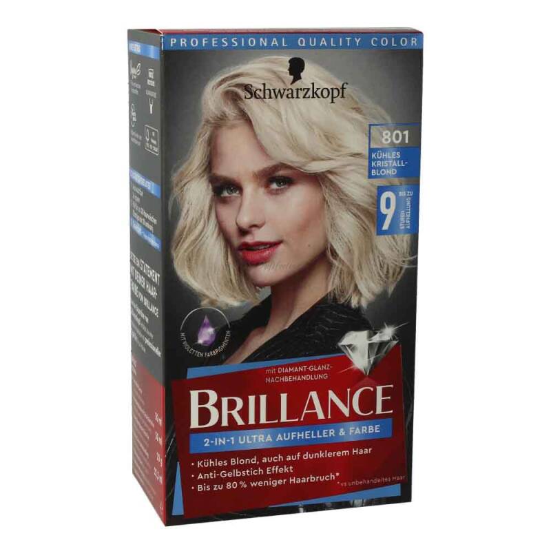 Schwarzkopf Brillance Ultra Aufheller 801 Kühles Kristallblond