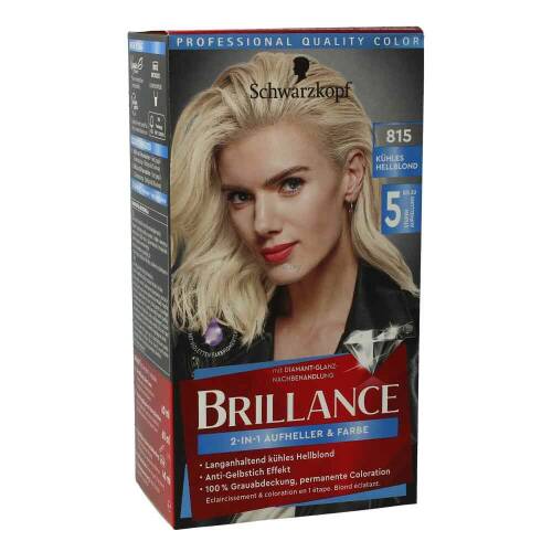 Schwarzkopf Brillance Haarfarbe 815 Kühles Hellblond