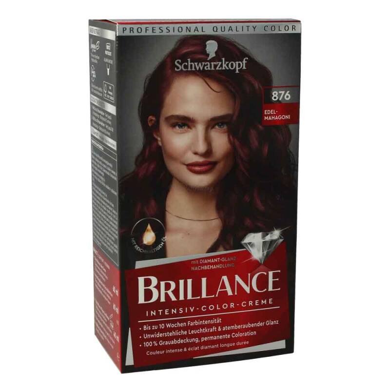 Schwarzkopf Brillance Haarfarbe 876 Edelmahagoni