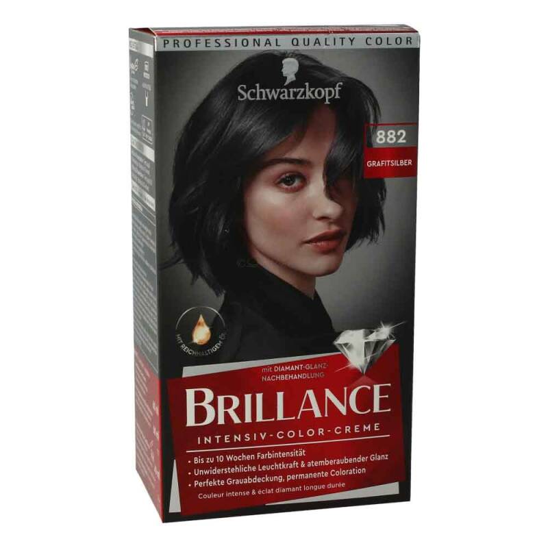 Schwarzkopf Brillance Haarfarbe 882 Grafitsilber