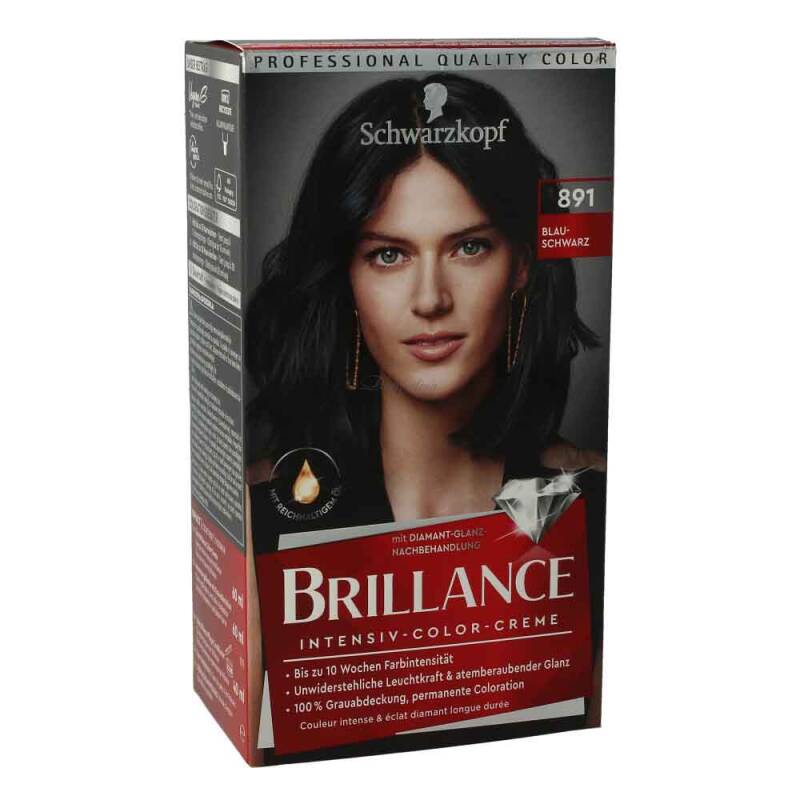 Schwarzkopf Brillance Haarfarbe 891 Blauschwarz