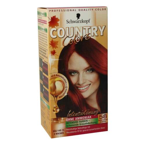 Schwarzkopf Country Colors Intensivtönung 58 Grand Canyon Granatrot