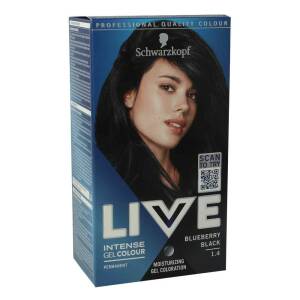 Schwarzkopf Live Intense Colour Haarfarbe 1.4 Blueberry...