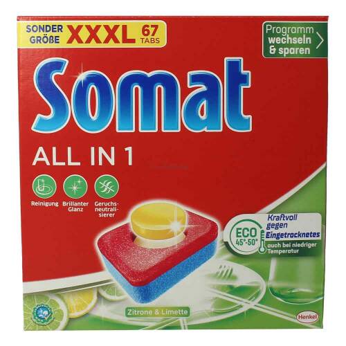 Somat All in 1 1,179kg 67 Tabs Zitrone & Limette