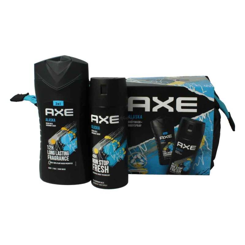 Axe Alaska Kosmetiktasche + Bodyspray 150 ml + Duschgel 250 ml Geschenkset