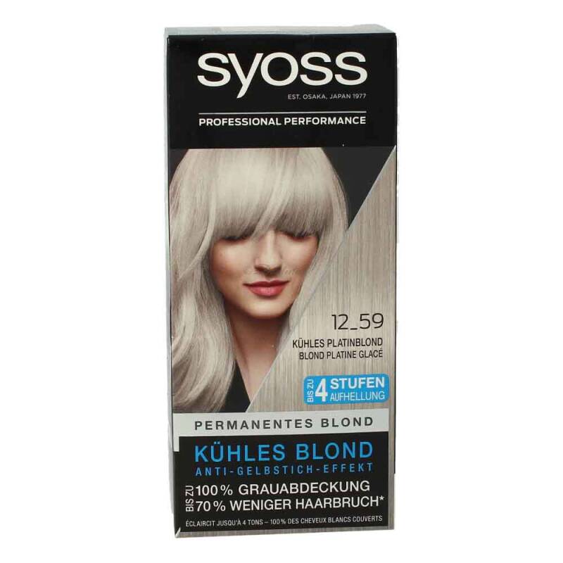 Syoss Permamentes Blond 12-59 Kühles Platinblond
