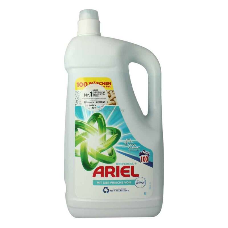 Ariel Flüssig Febreze 5,5 L 100 WL