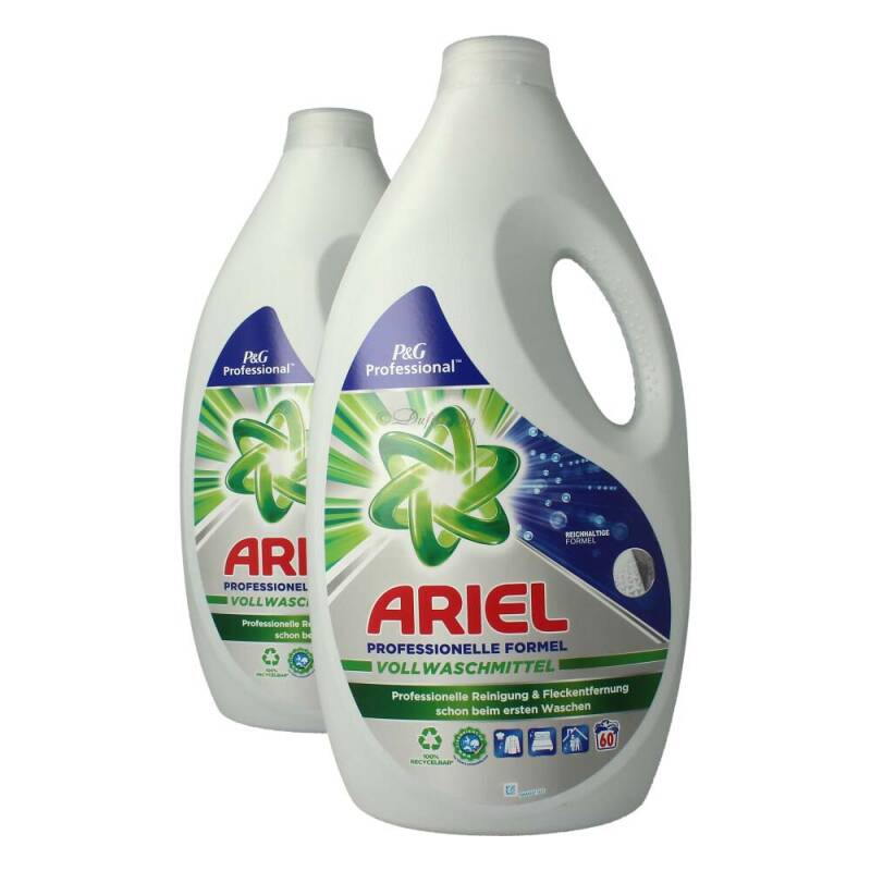 2 x Ariel Professional Flüssig Regular 60 WL 3 L