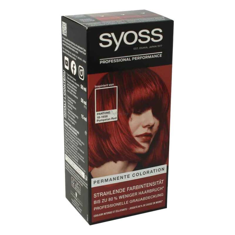 Syoss Permanente Coloration 18-1658 Pompeian Red