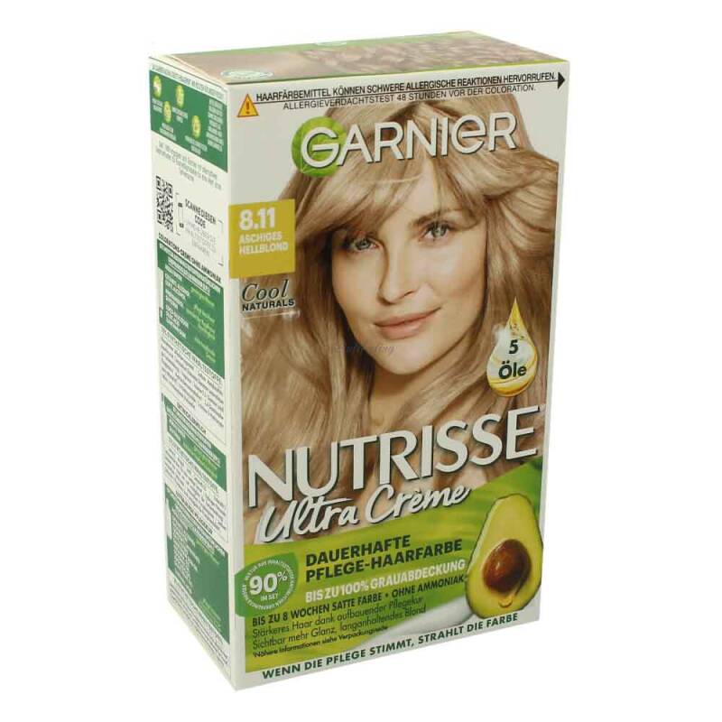 Garnier Nutrisse Ultra Creme 8.11 Aschiges Hellblond