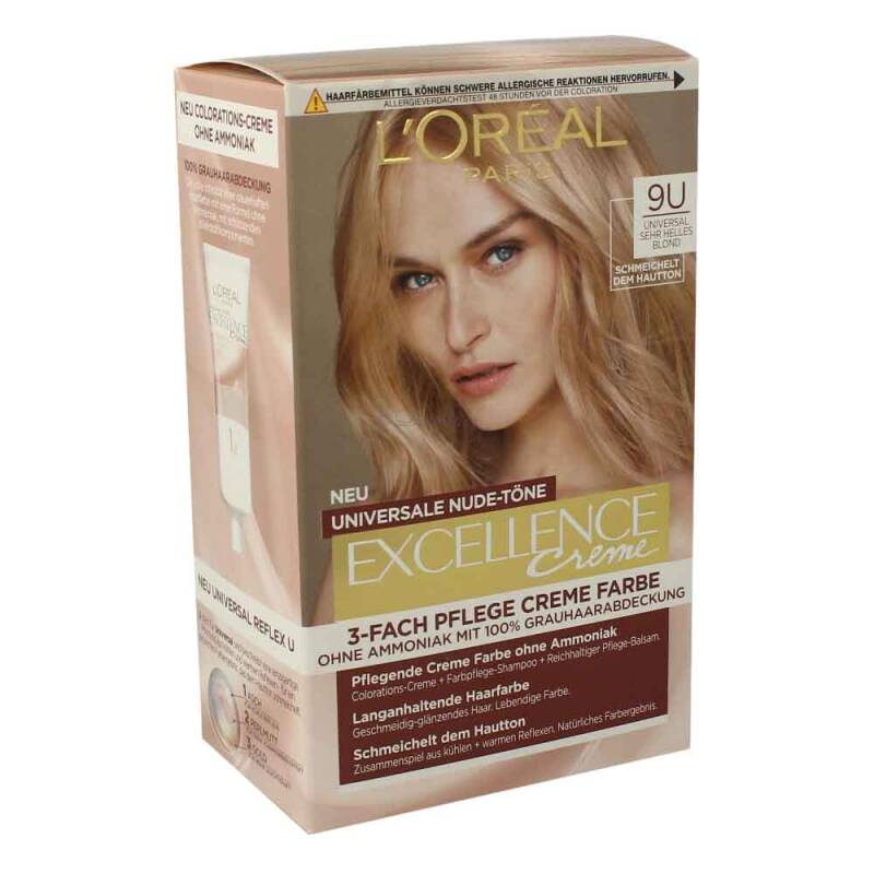LOréal Paris Excellence Creme 9U Universal Sehr Helles Blond
