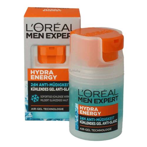 LOréal Men Expert Hydra Energy 24h Anti-Müdigkeit Kühlendes Gel Anti-Glanz 50 ml